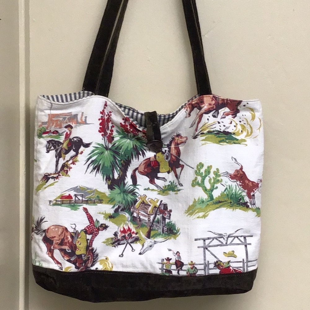 Cowboy tote bag purse